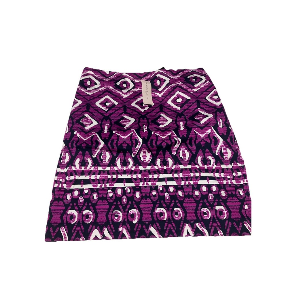 New Ann Taylor‎ Loft Women's Size 6P Geometric Print Pencil Career Skirt